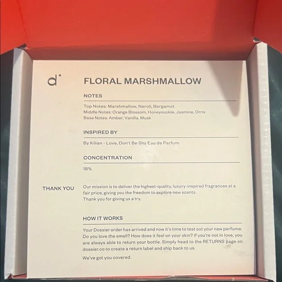 Dossier floral marshmallow 50ML - Picture 4 of 8